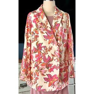 Anthropologie Dolan Floral Blazer 1X